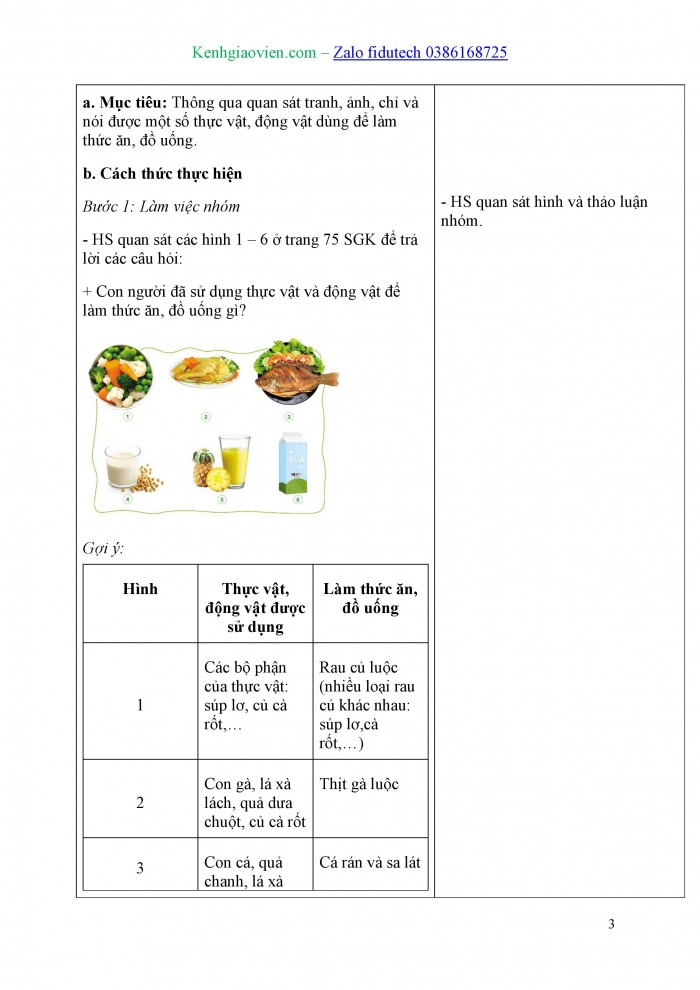 Giáo án và PPT Tự nhiên và Xã hội 3 cánh diều Bài 14: Sử dụng hợp lí thực vật và động vật