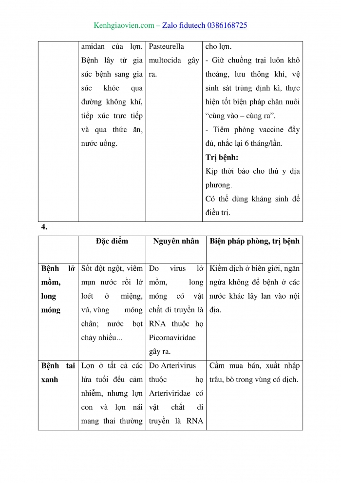 Giáo án và PPT Công nghệ chăn nuôi 11 kết nối Bài Ôn tập Chương 4