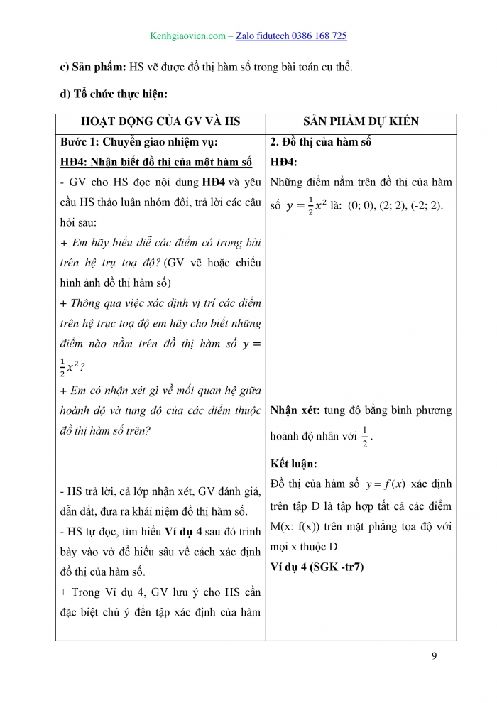 Giáo án và PPT Toán 10 kết nối Bài 15: Hàm số