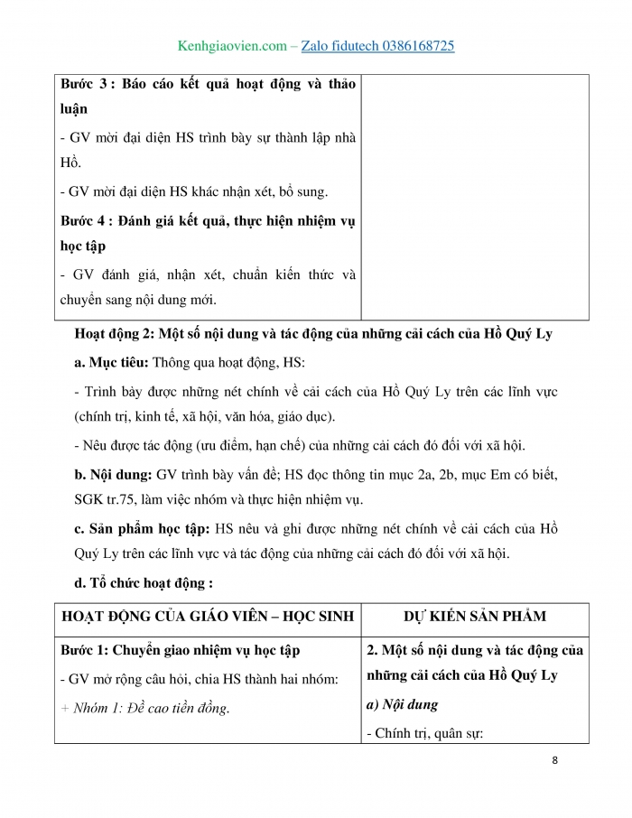 Giáo án và PPT Lịch sử 7 kết nối Bài 15: Nước Đại Ngu thời Hồ (1400 – 1407)