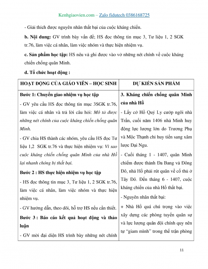 Giáo án và PPT Lịch sử 7 kết nối Bài 15: Nước Đại Ngu thời Hồ (1400 – 1407)