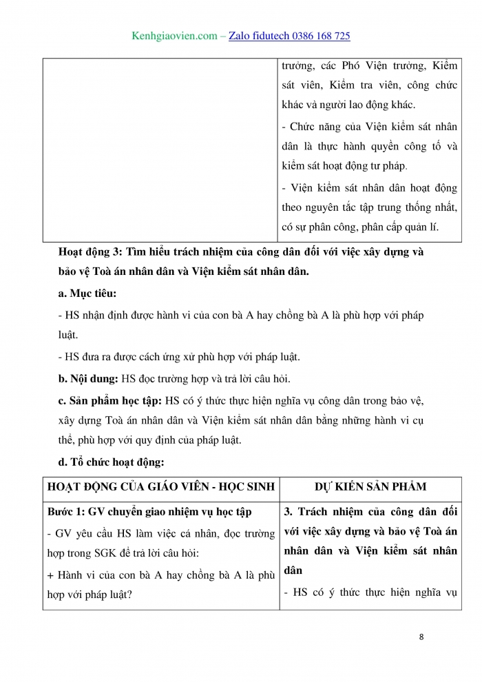 Giáo án và PPT Kinh tế pháp luật 10 chân trời Bài 15: Toà án nhân dân và Viện kiểm sát nhân dân