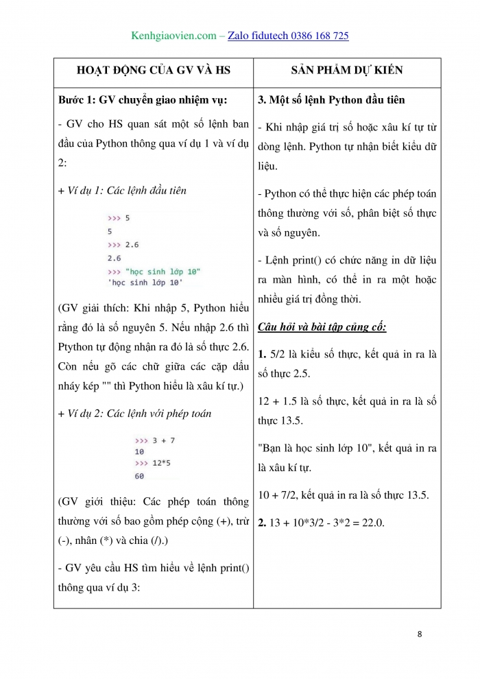 Giáo án và PPT Tin học 10 kết nối Bài 16: Ngôn ngữ lập trình bậc cao và Python