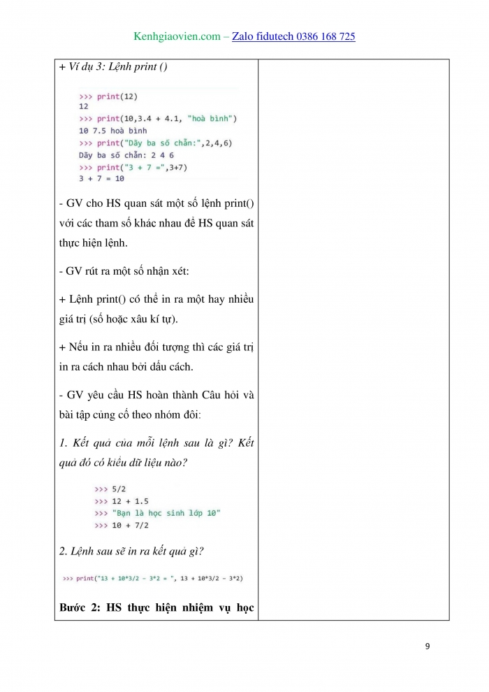 Giáo án và PPT Tin học 10 kết nối Bài 16: Ngôn ngữ lập trình bậc cao và Python