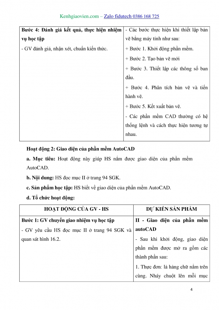 Giáo án và PPT Thiết kế và Công nghệ 10 kết nối Bài 16: Vẽ kĩ thuật với sự trợ giúp của máy tính