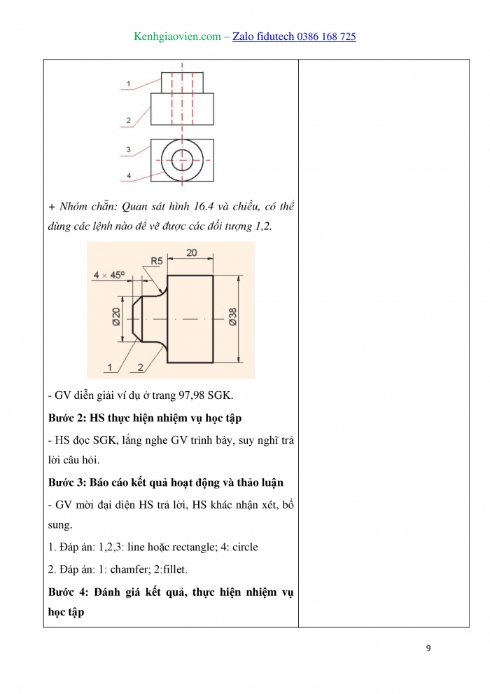 Giáo án và PPT Thiết kế và Công nghệ 10 kết nối Bài 16: Vẽ kĩ thuật với sự trợ giúp của máy tính