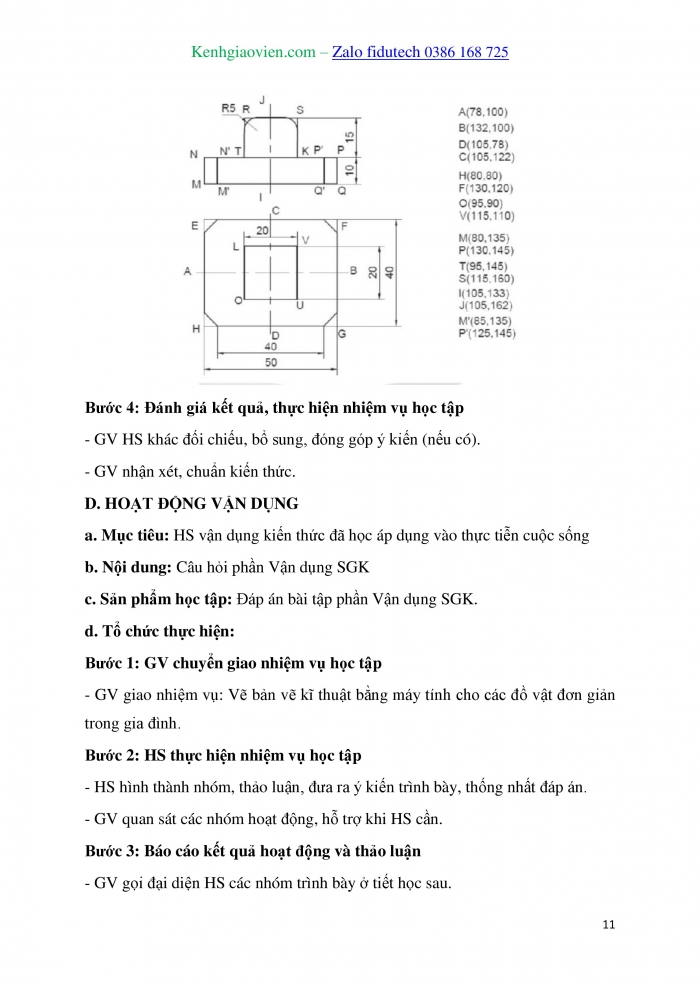 Giáo án và PPT Thiết kế và Công nghệ 10 kết nối Bài 16: Vẽ kĩ thuật với sự trợ giúp của máy tính