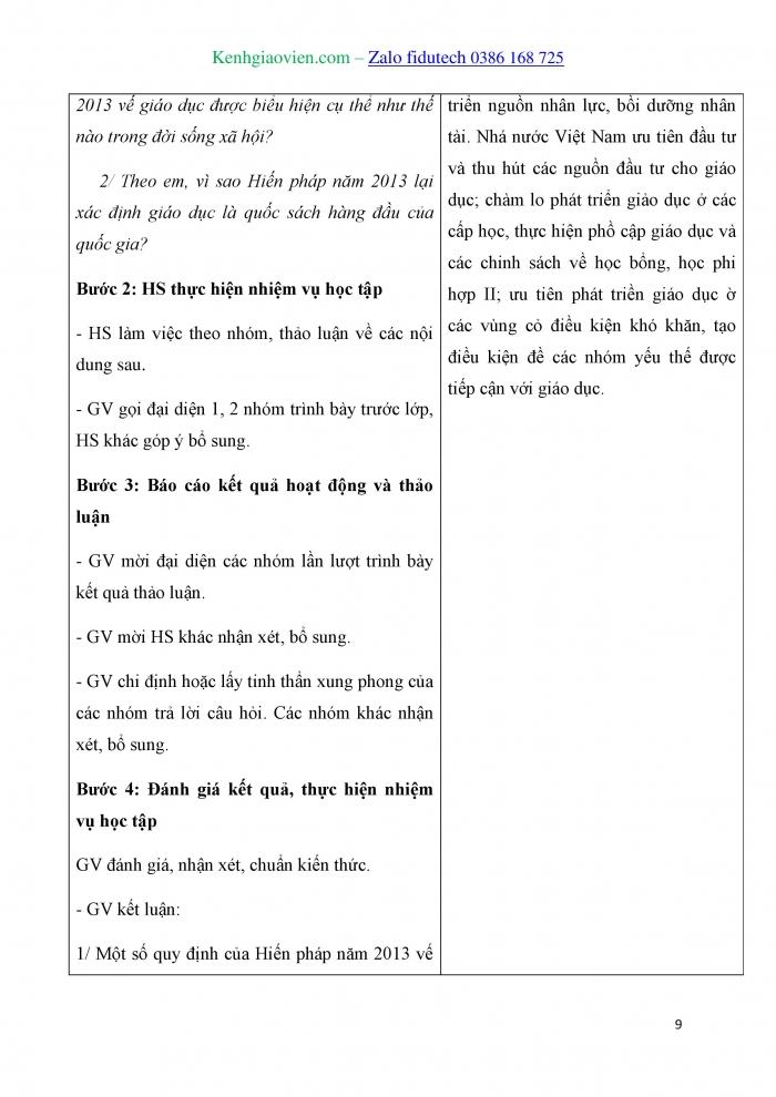 Giáo án và PPT Kinh tế pháp luật 10 kết nối Bài 17: Nội dung cơ bản của Hiến pháp về kinh tế, văn hoá, xã hội, giáo dục, khoa học, công nghệ, môi trường