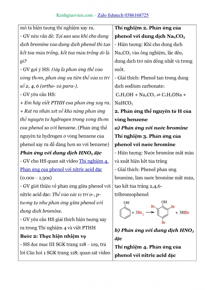 Giáo án và PPT Hoá học 11 cánh diều Bài 17: Phenol