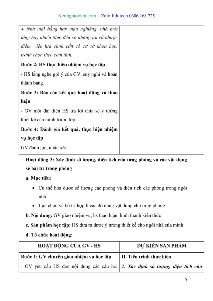 Giáo án và PPT Thiết kế và Công nghệ 10 cánh diều Bài 18: Dự án Thiết kế ngôi nhà của em