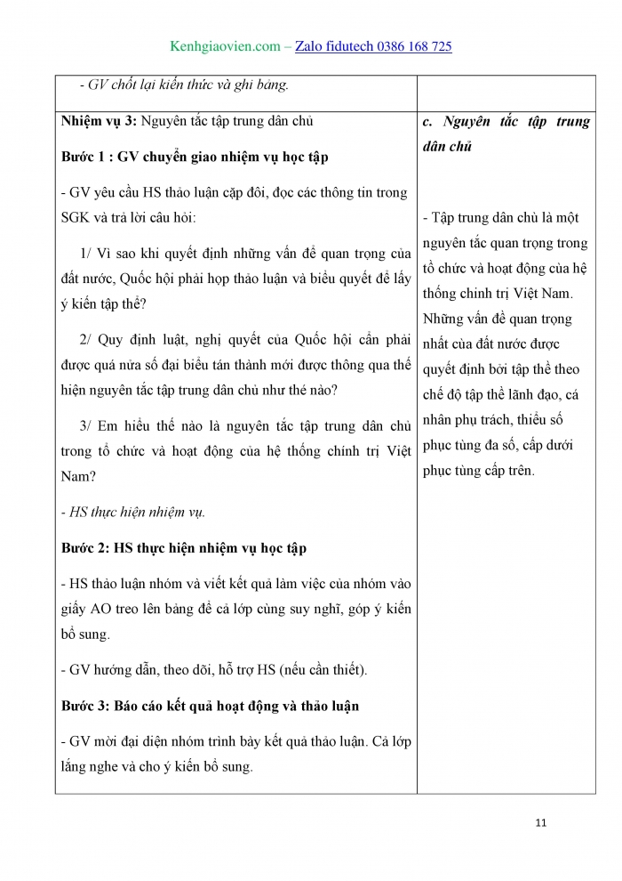 Giáo án và PPT Kinh tế pháp luật 10 kết nối Bài 19: Đặc điểm, cấu trúc và nguyên tắc hoạt động của hệ thống chính trị Việt Nam