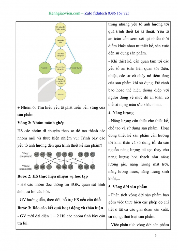 Giáo án và PPT Thiết kế và Công nghệ 10 kết nối Bài 19: Những yếu tố ảnh hưởng đến thiết kế kĩ thuật