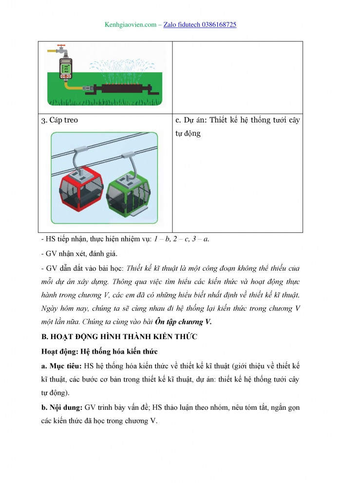 Giáo án và PPT Công nghệ 8 kết nối Ôn tập Chương V