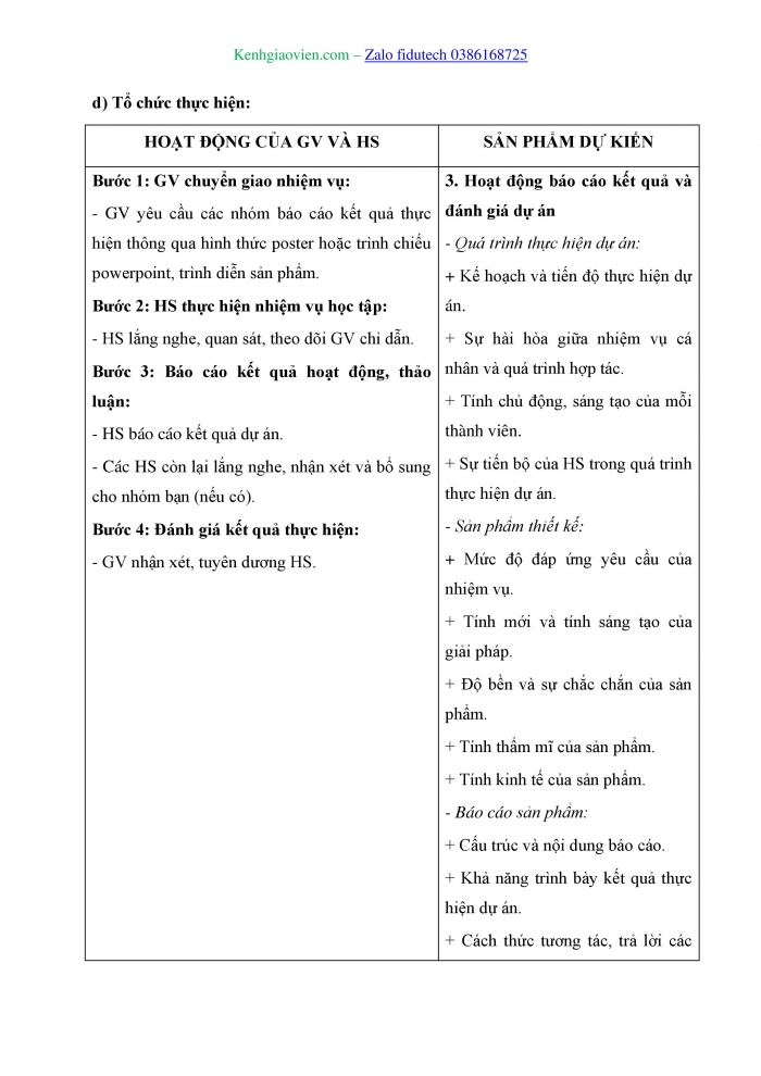 Giáo án và PPT Công nghệ 8 kết nối Bài 20: Dự án Thiết kế hệ thống tưới cây tự động