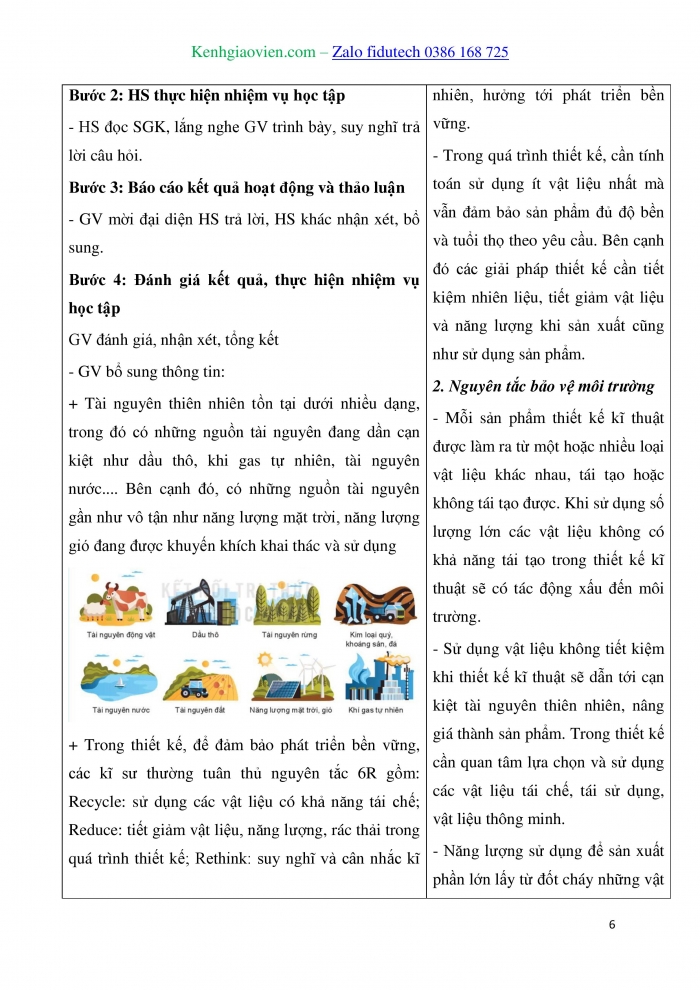 Giáo án và PPT Thiết kế và Công nghệ 10 kết nối Bài 20: Nguyên tắc thiết kế kĩ thuật