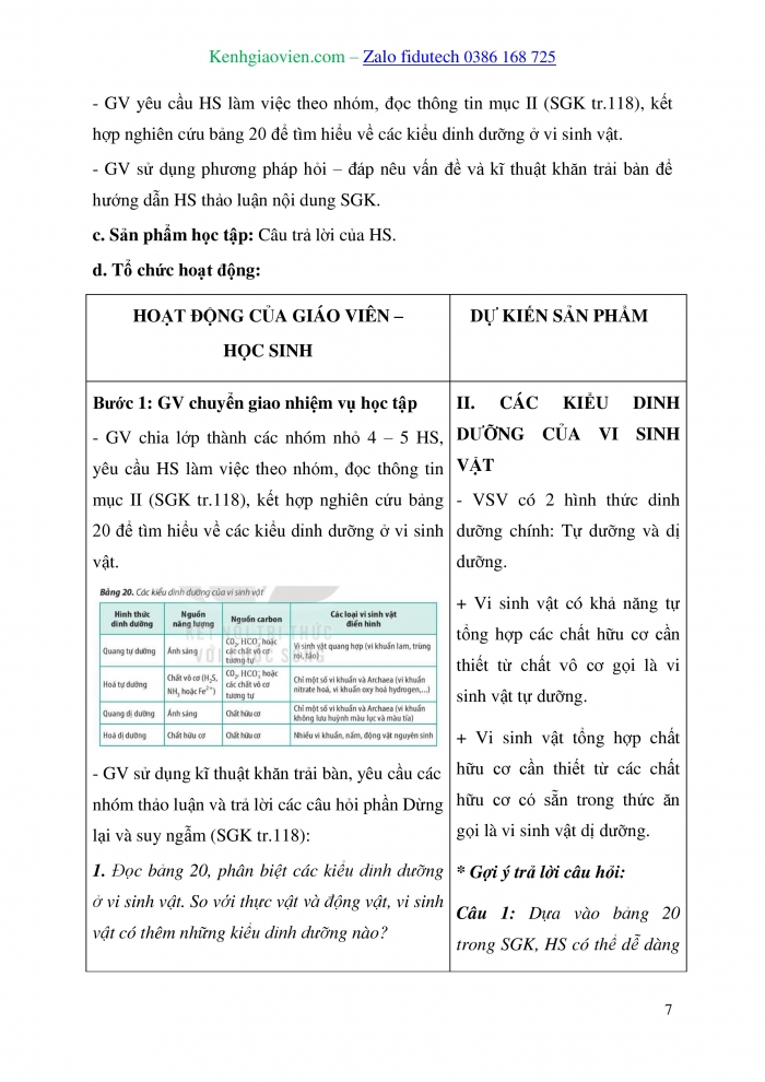 Giáo án và PPT Sinh học 10 kết nối Bài 20: Sự đa dạng và phương pháp nghiên cứu vi sinh vật