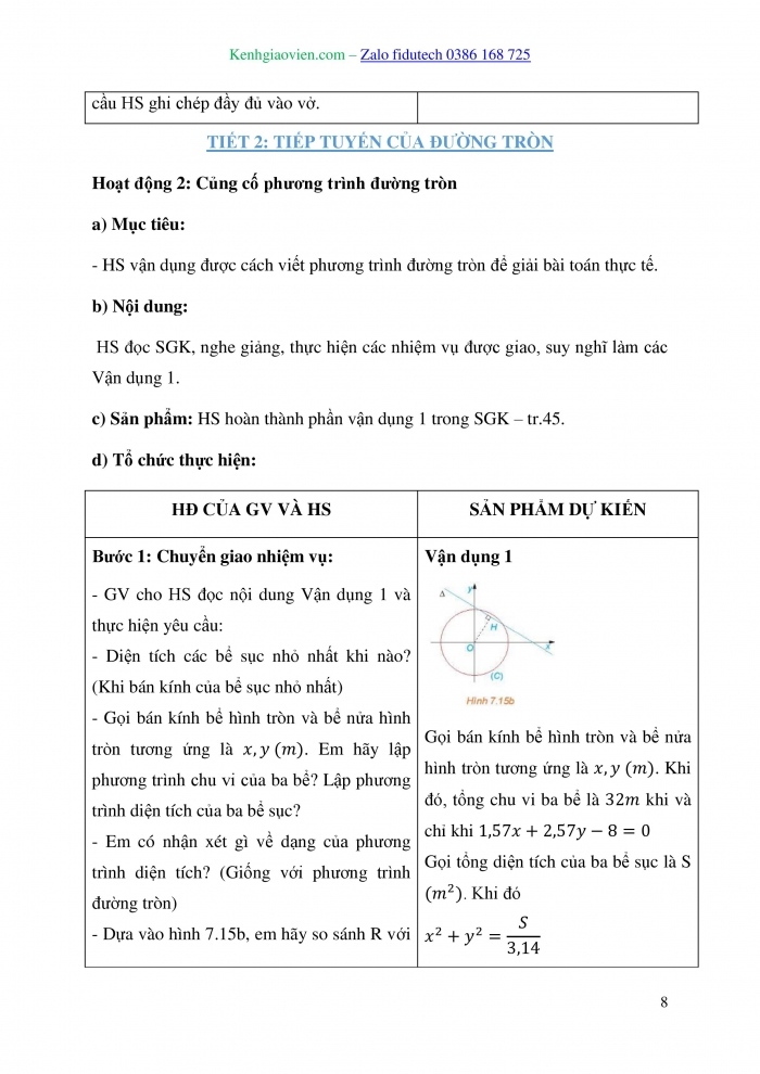 Giáo án và PPT Toán 10 kết nối Bài 21: Đường tròn trong mặt phẳng toạ độ