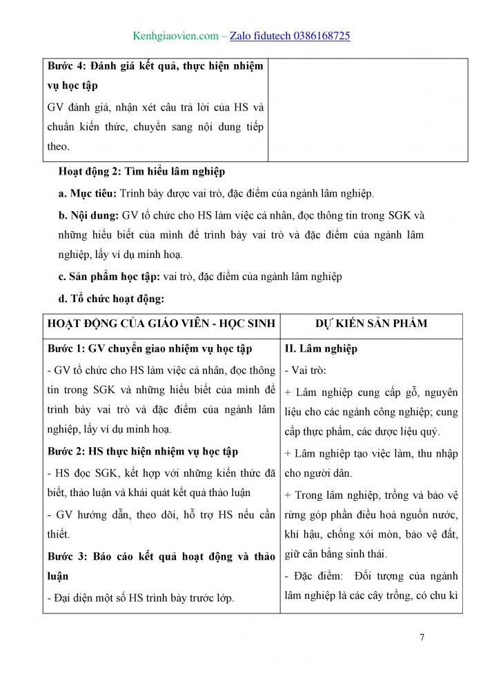 Giáo án và PPT Địa lí 10 cánh diều Bài 21: Địa lí các ngành nông nghiệp, lâm nghiệp, thuỷ sản