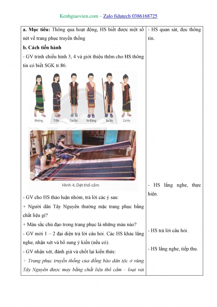 Giáo án và PPT Lịch sử và Địa lí 4 chân trời Bài 21: Một số nét văn hoá và lịch sử của đồng bào Tây Nguyên