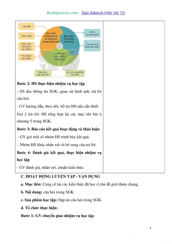 Giáo án và PPT Công nghệ trồng trọt 10 kết nối Bài Ôn tập Chương VI