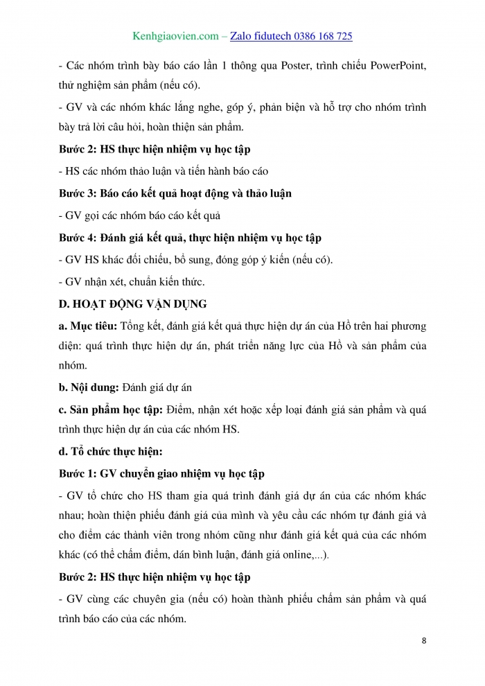 Giáo án và PPT Thiết kế và Công nghệ 10 kết nối Bài 22: Dự án Thiết kế sản phẩm đơn giản