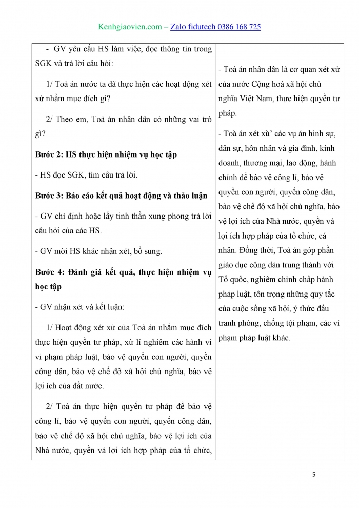 Giáo án và PPT Kinh tế pháp luật 10 kết nối Bài 22: Toà án nhân dân và Viện kiểm sát nhân dân