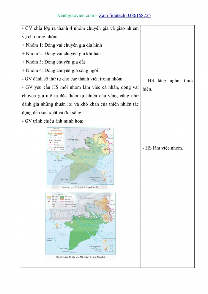 Giáo án và PPT Lịch sử và Địa lí 4 chân trời Bài 23: Thiên nhiên vùng Nam Bộ