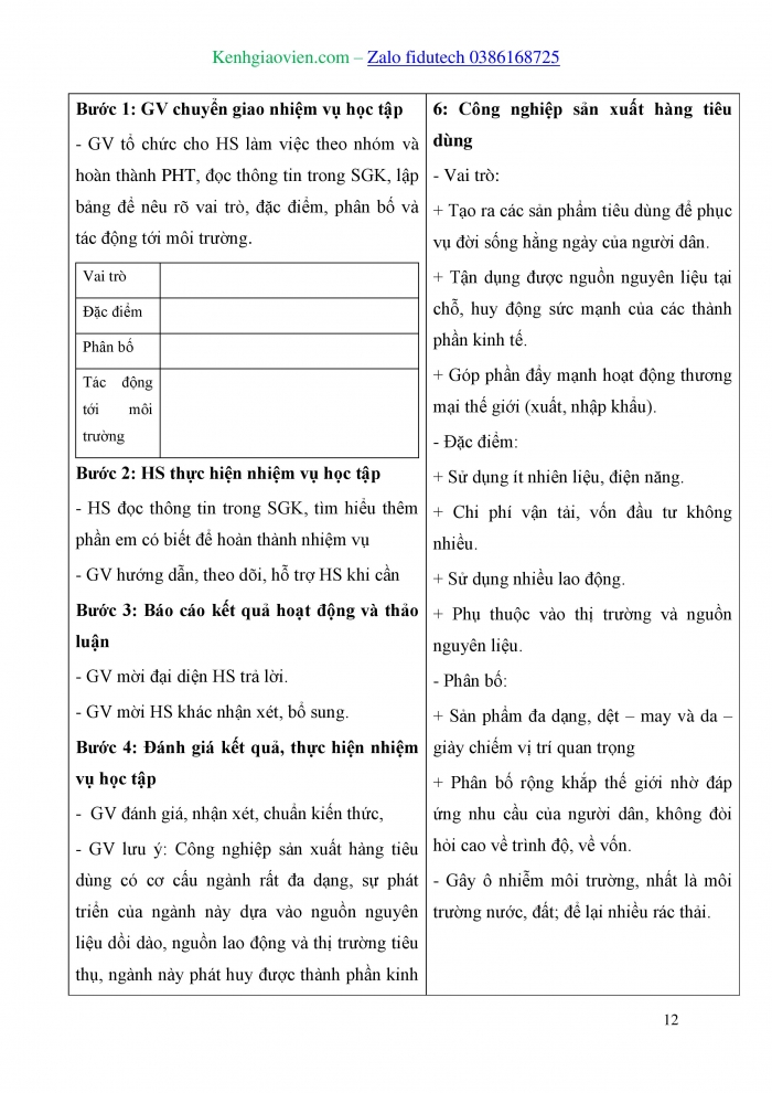 Giáo án và PPT Địa lí 10 cánh diều Bài 24: Địa lí một số ngành công nghiệp