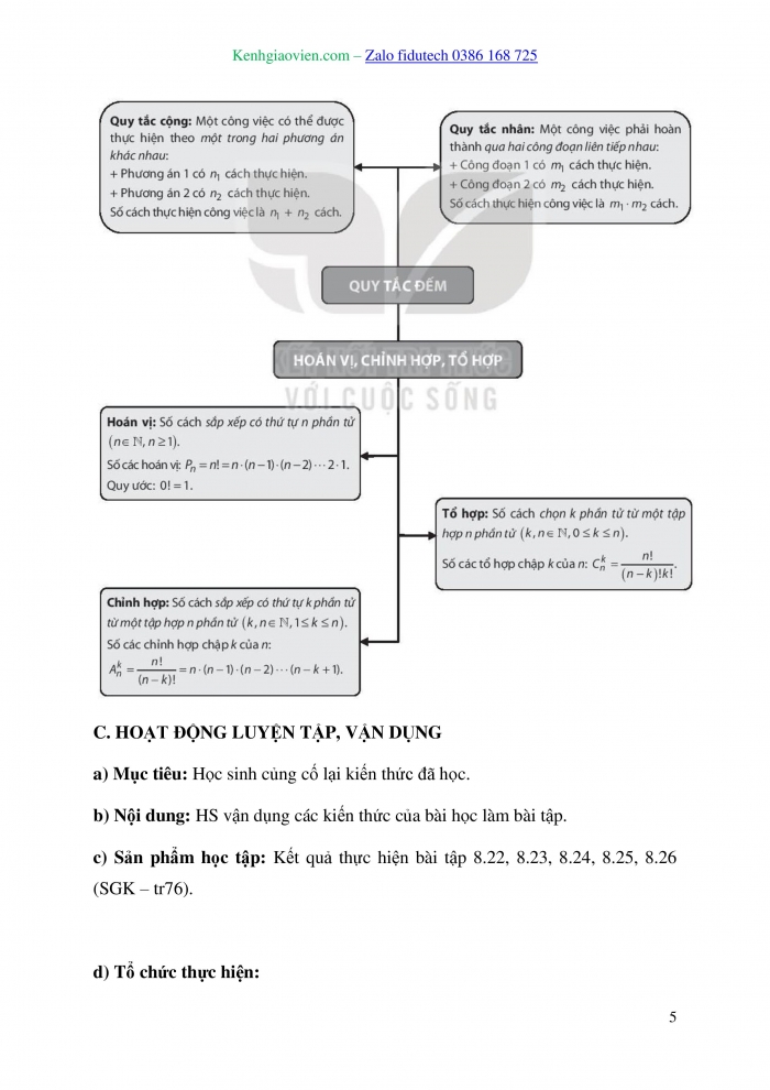 Giáo án và PPT Toán 10 kết nối Bài tập cuối chương VIII