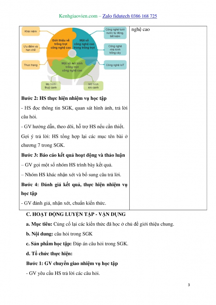 Giáo án và PPT Công nghệ trồng trọt 10 kết nối Bài Ôn tập Chương VII