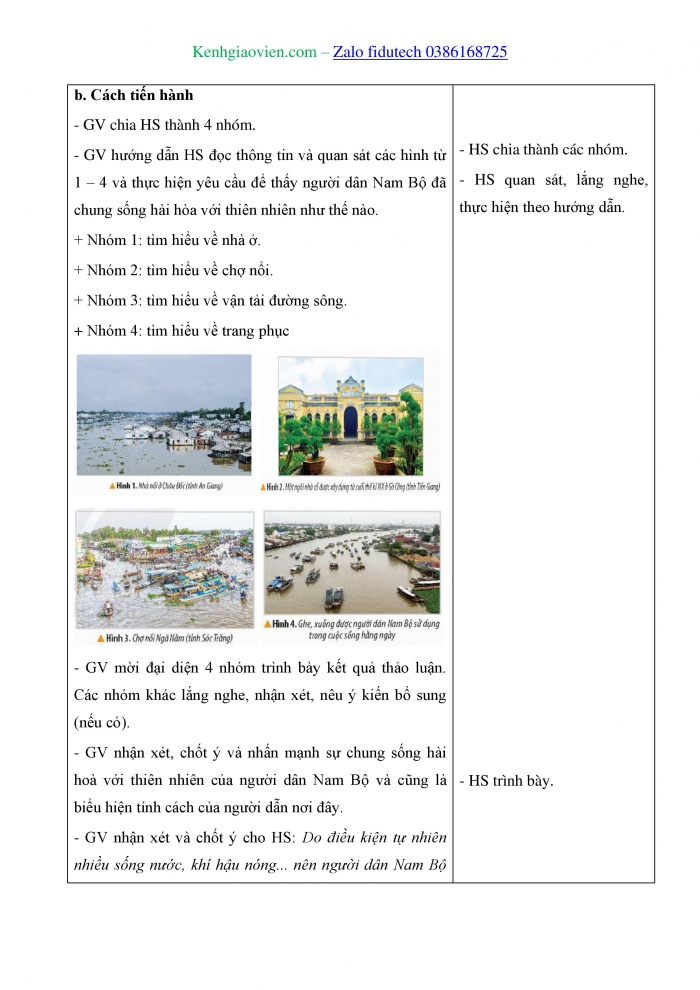 Giáo án và PPT Lịch sử và Địa lí 4 kết nối Bài 26: Một số nét văn hoá và truyền thống yêu nước, cách mạng của đồng bào Nam Bộ