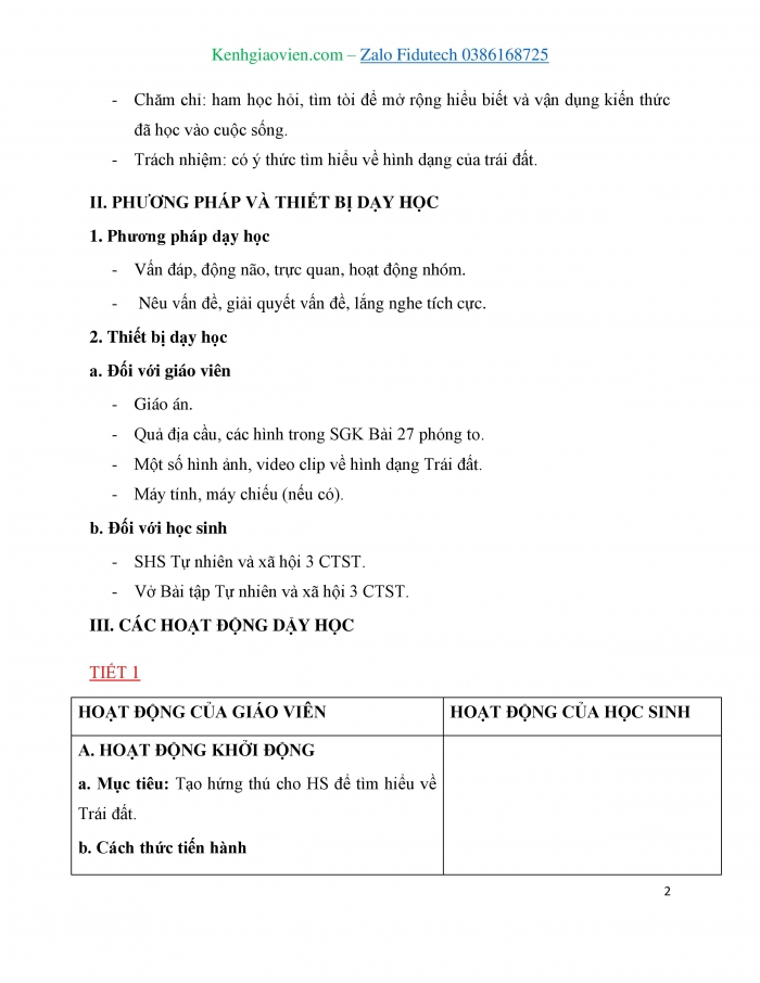 Giáo án và PPT Tự nhiên và Xã hội 3 chân trời Bài 27: Quả địa cầu - Mô hình thu nhỏ của Trái Đất