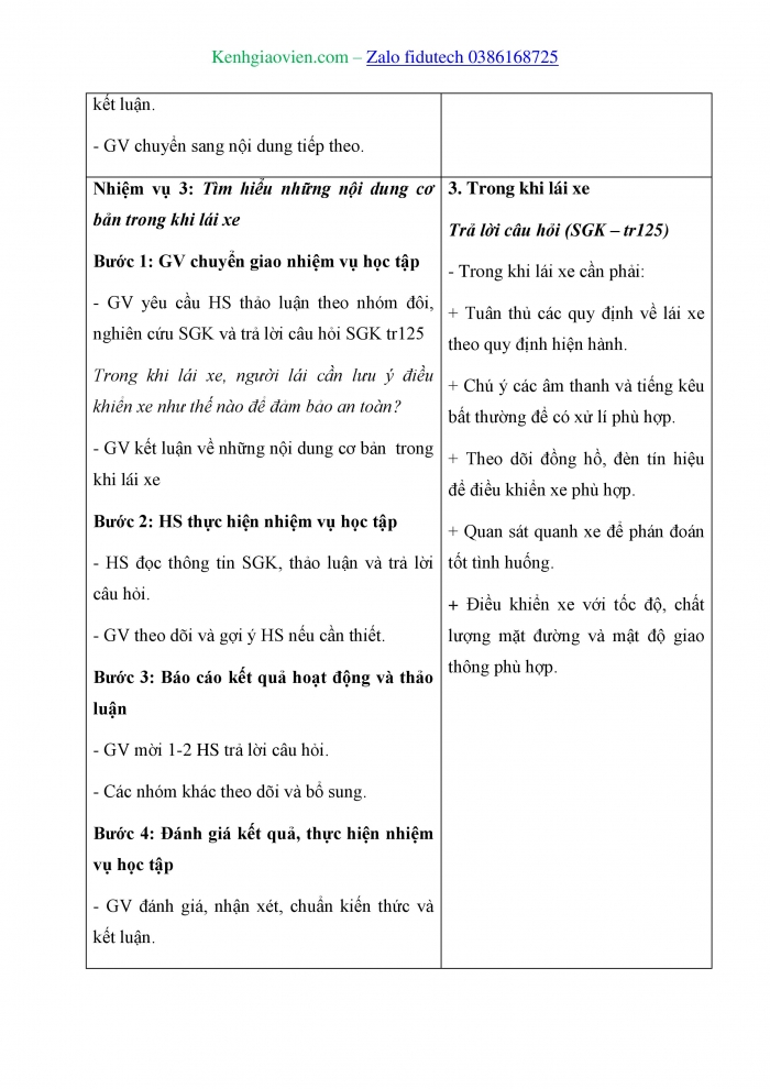 Giáo án và PPT Công nghệ cơ khí 11 cánh diều Bài 27: Sử dụng và bảo dưỡng ô tô