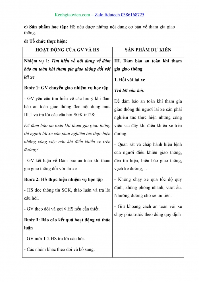 Giáo án và PPT Công nghệ cơ khí 11 cánh diều Bài 27: Sử dụng và bảo dưỡng ô tô