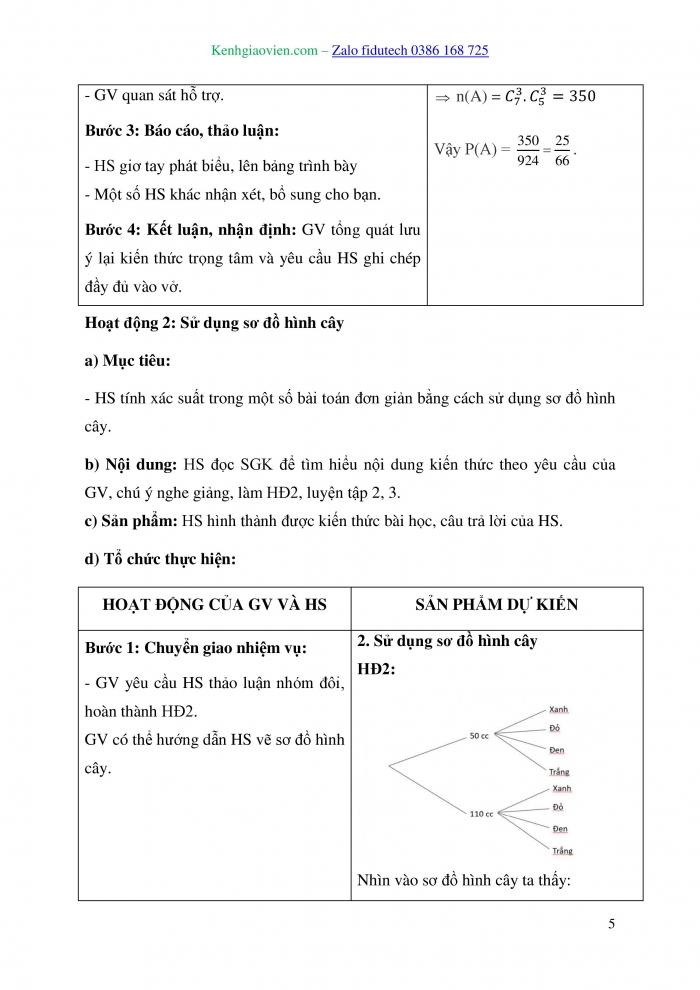 Giáo án và PPT Toán 10 kết nối Bài 27: Thực hành tính xác suất theo định nghĩa cổ điển