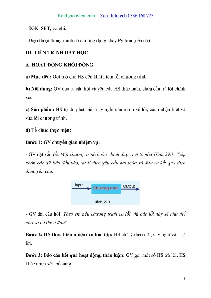 Giáo án và PPT Tin học 10 kết nối Bài 29: Nhận biết lỗi chương trình