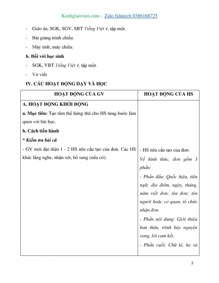 Giáo án và PPT Tiếng Việt 4 cánh diều Bài 2: Luyện tập viết đơn