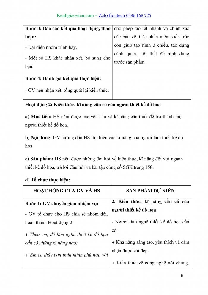 Giáo án và PPT Tin học 10 kết nối Bài 33: Nghề thiết kế đồ hoạ máy tính