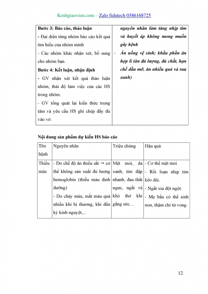 Giáo án và PPT KHTN 8 kết nối Bài 33: Máu và hệ tuần hoàn của cơ thể người