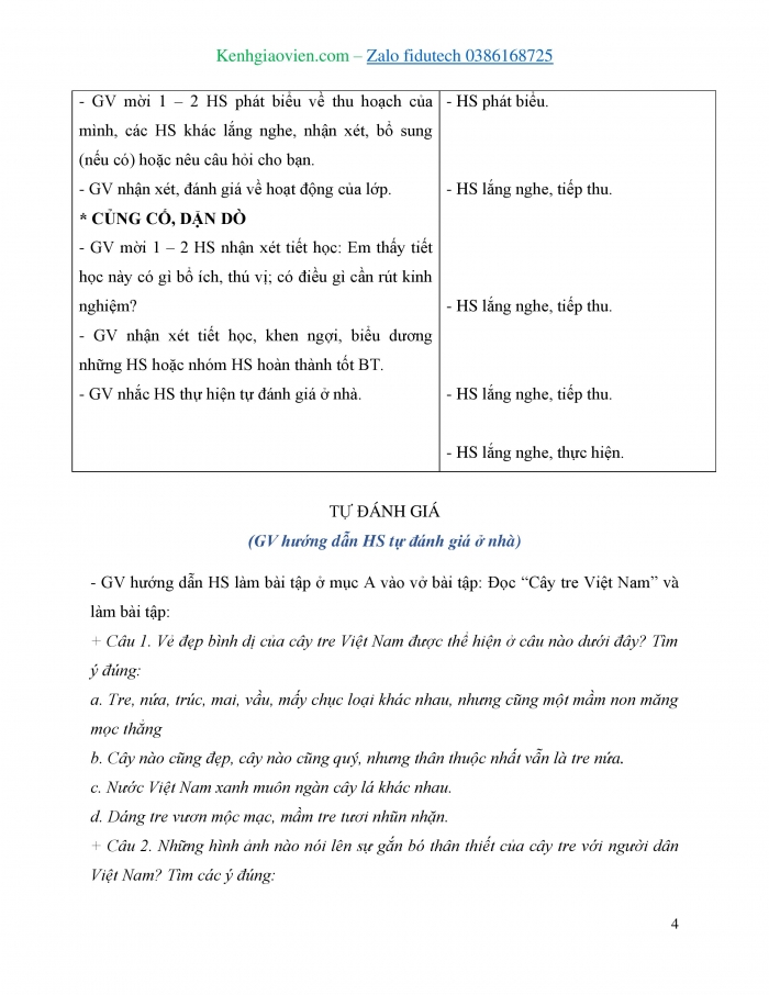 Giáo án và PPT Tiếng Việt 4 cánh diều Bài 3: Quan sát vườn cây