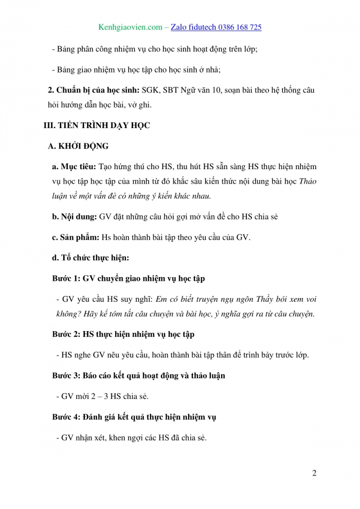 Giáo án và PPT Ngữ văn 10 cánh diều Bài 3: Thảo luận về một vấn đề có những ý kiến khác nhau