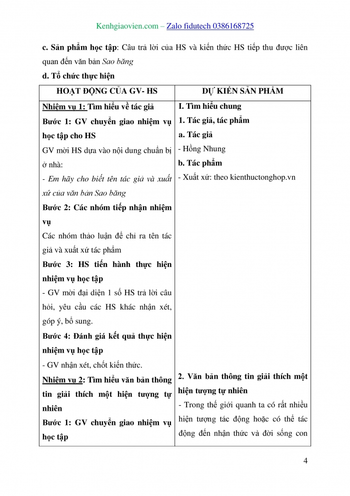 Giáo án và PPT Ngữ văn 8 cánh diều Bài 3: Sao băng (Theo Hồng Nhung)