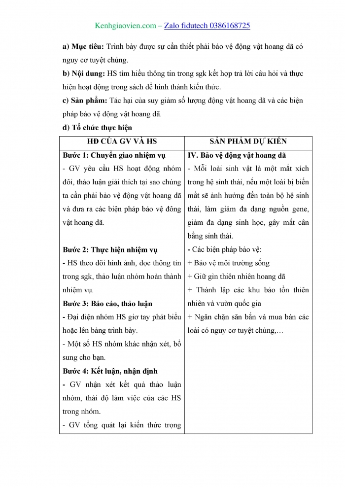 Giáo án và PPT KHTN 8 kết nối Bài 47: Bảo vệ môi trường