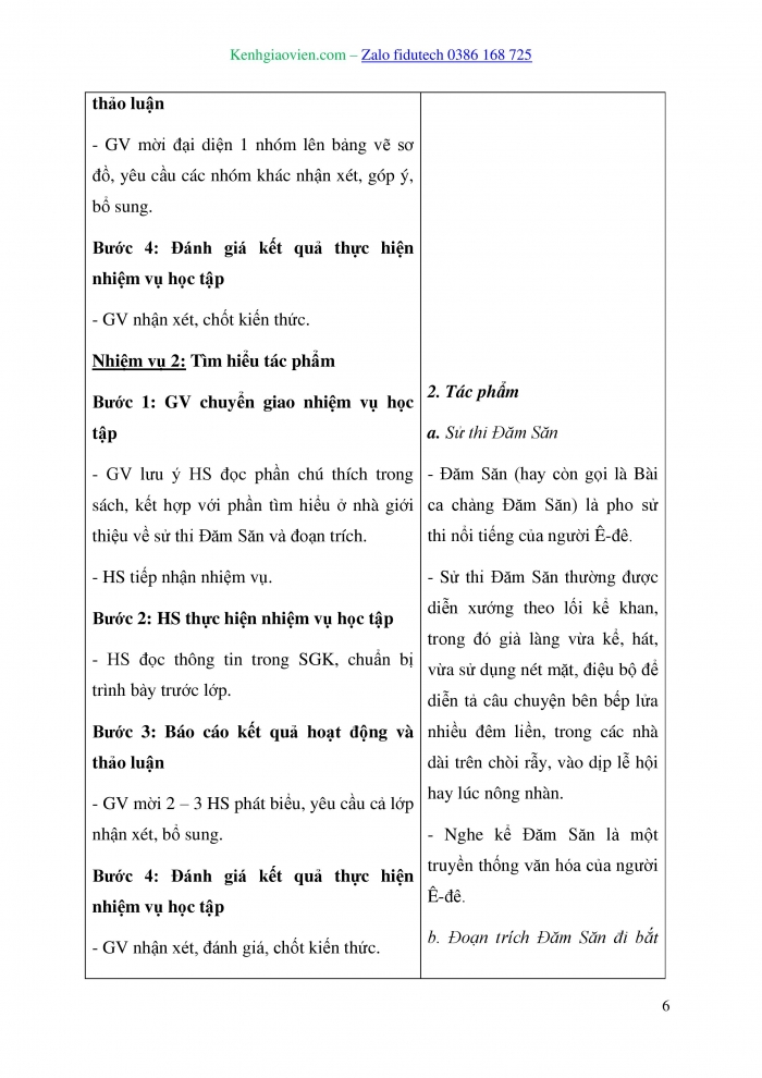 Giáo án và PPT Ngữ văn 10 kết nối Bài 4: Đăm Săn đi bắt Nữ Thần Mặt Trời (Trích Đăm Săn – Sử thi Ê-đê)