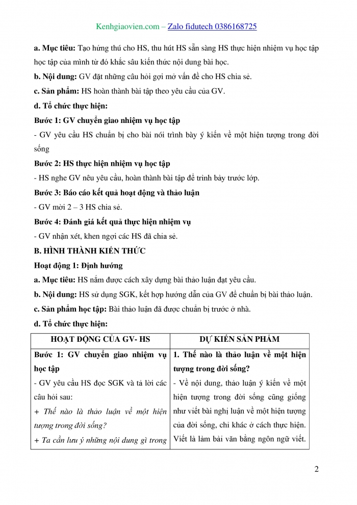 Giáo án và PPT Ngữ văn 8 cánh diều Bài 4: Thảo luận ý kiến về một hiện tượng trong đời sống