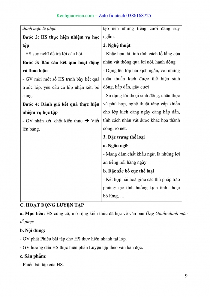 Giáo án và PPT Ngữ văn 8 cánh diều Bài 4: Ông Giuốc-đanh mặc lễ phục (Trích Trưởng giả học làm sang – Mô-li-e)