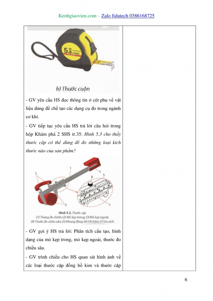 Giáo án và PPT Công nghệ 8 chân trời Bài 5: Gia công cơ khí