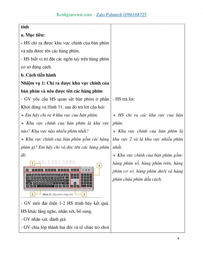 Giáo án và PPT Tin học 3 kết nối Bài 5: Sử dụng bàn phím