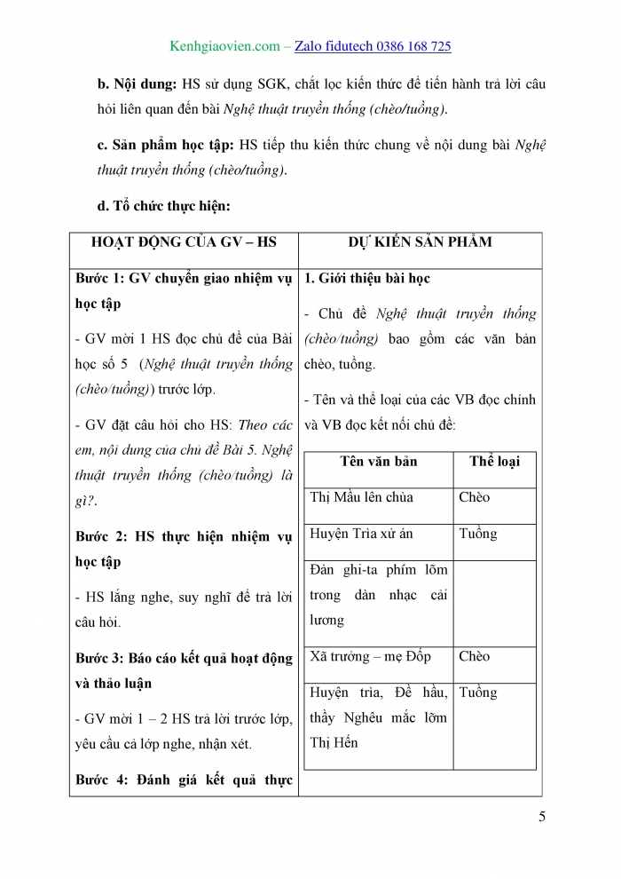 Giáo án và PPT Ngữ văn 10 chân trời Bài 5: Thị Mầu lên chùa (chèo cổ)