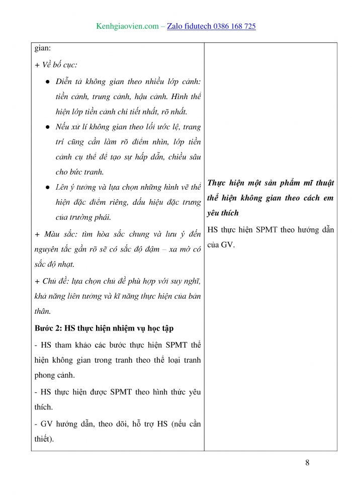 Giáo án và PPT Mĩ thuật 7 kết nối Bài 7: Không gian trong tác phẩm hội hoạ thế giới thời kì trung đại